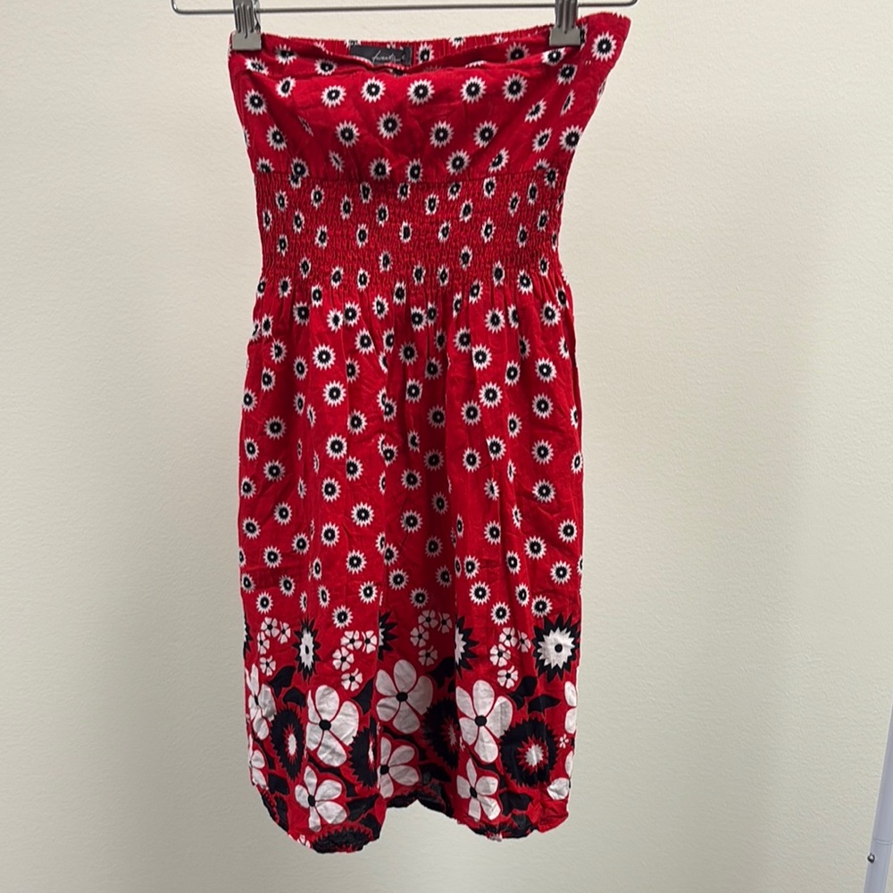 Forever 21 Red Floral Dress
